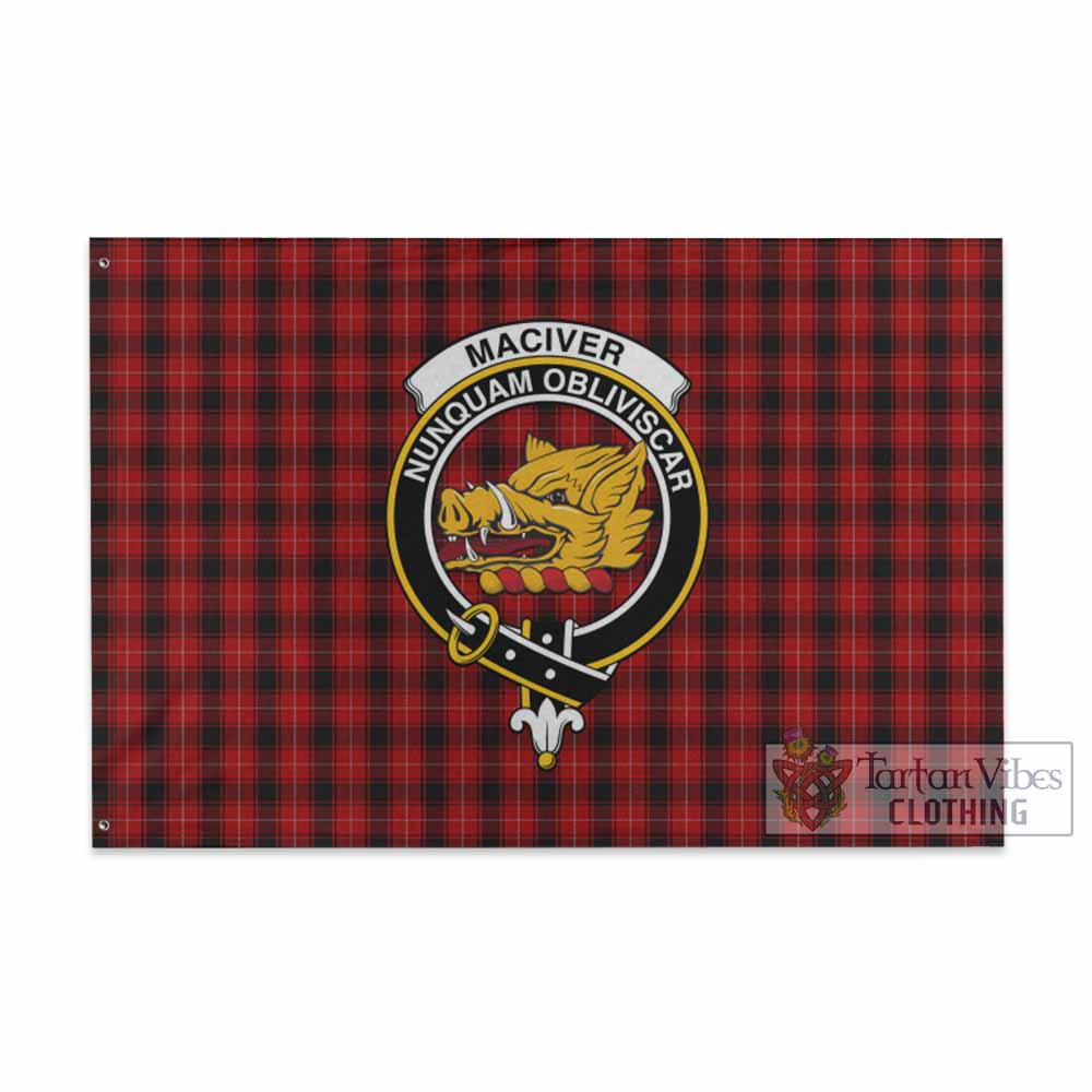 MacIver (McIver) Tartan House Flag with Family Crest - Tartan Vibes Clothing