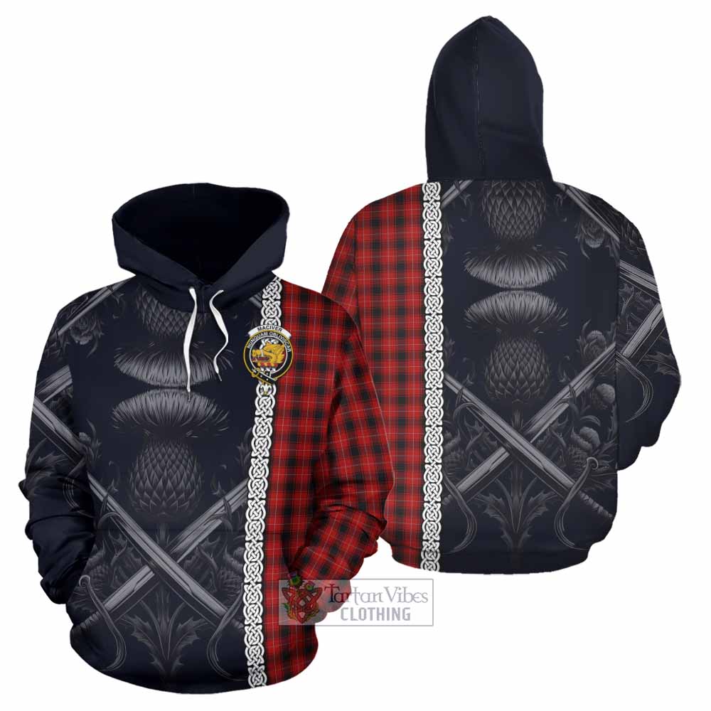 MacIver (McIver) Tartan Hoodie with Family Crest Cross Sword Thistle Celtic Vibes - Tartan Vibes Clothing