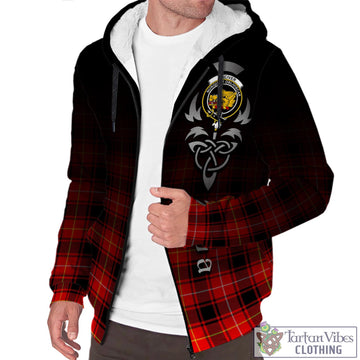 MacIver Modern Tartan Sherpa Hoodie Featuring Alba Gu Brath Family Crest Celtic Inspired