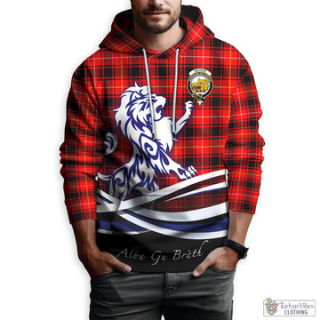 MacIver Modern Tartan Hoodie with Alba Gu Brath Regal Lion Emblem