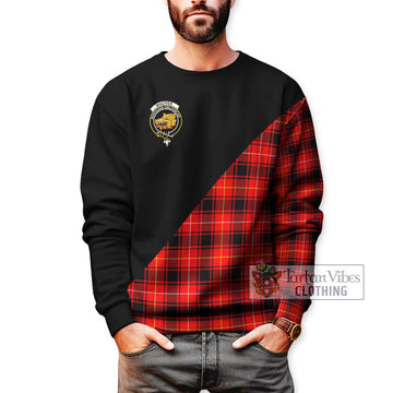 MacIver Modern Tartan Sweatshirt with Family Crest and Military Logo Style