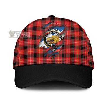 MacIver Modern Tartan Classic Cap with Family Crest In Me Style