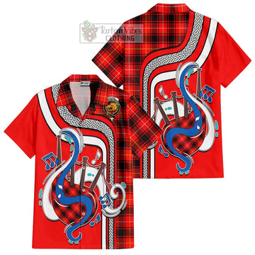 MacIver Modern Tartan Short Sleeve Button Shirt with Epic Bagpipe Style