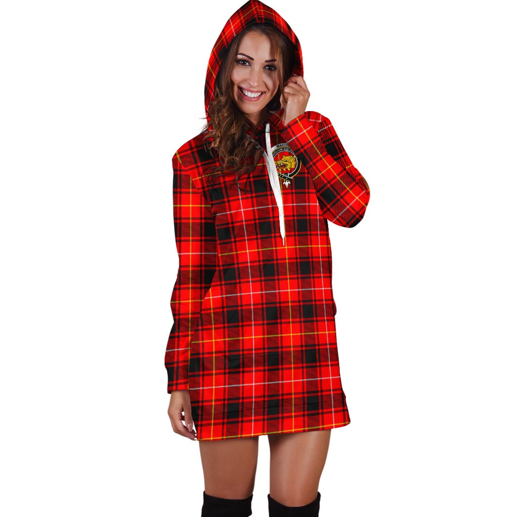 MacIver Modern Tartan Hoodie Dress with Family Crest - Tartan Vibes Clothing