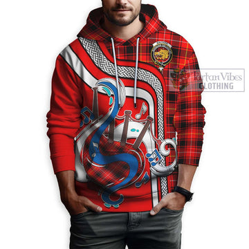 MacIver Modern Tartan Hoodie with Epic Bagpipe Style