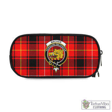 MacIver Modern Tartan Pen and Pencil Case with Family Crest