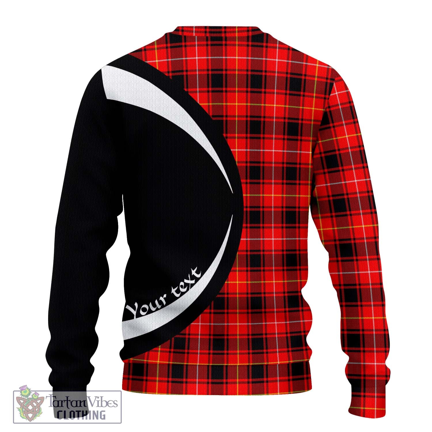 MacIver Modern Tartan Knitted Sweater with Family Crest Circle Style - Tartan Vibes Clothing