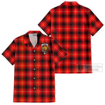 MacIver Modern Tartan Cotton Hawaiian Shirt with Family Crest