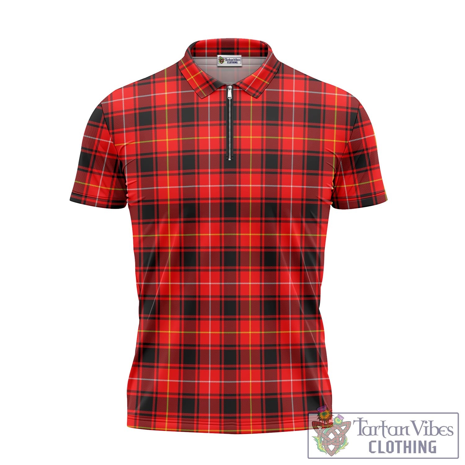 Tartan Vibes Clothing MacIver Modern Tartan Zipper Polo Shirt