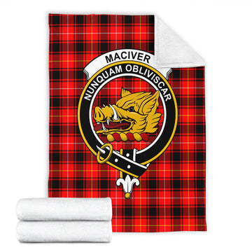 MacIver Modern Tartan Blanket with Family Crest