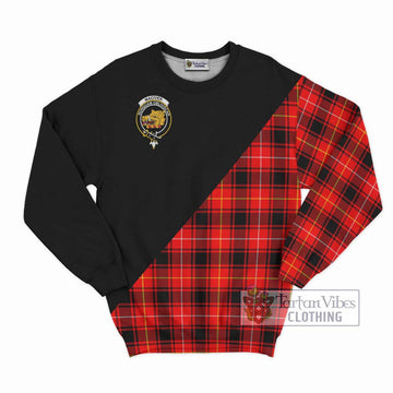 MacIver Modern Tartan Sweatshirt with Family Crest and Military Logo Style