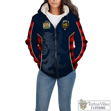 MacIver Modern Tartan Sherpa Hoodie with Family Crest and Lion Rampant Vibes Sport Style