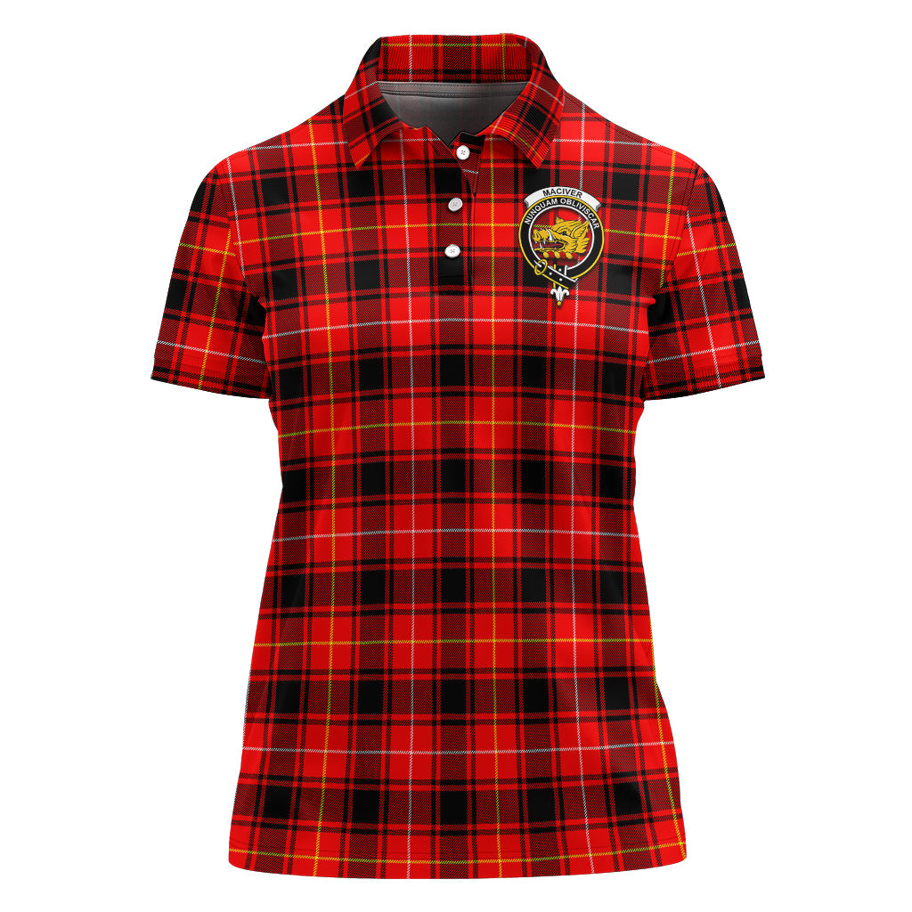 maciver-modern-tartan-polo-shirt-with-family-crest-for-women