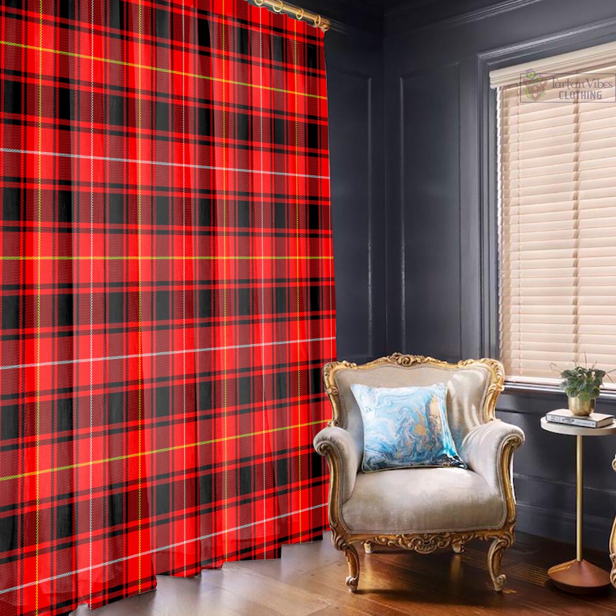 MacIver Modern Tartan Window Curtain