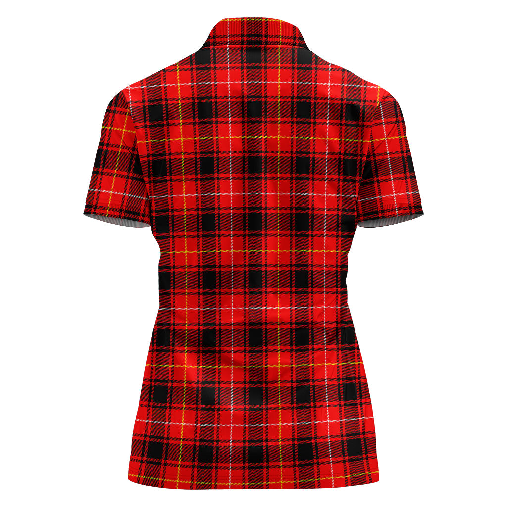 maciver-modern-tartan-polo-shirt-with-family-crest-for-women