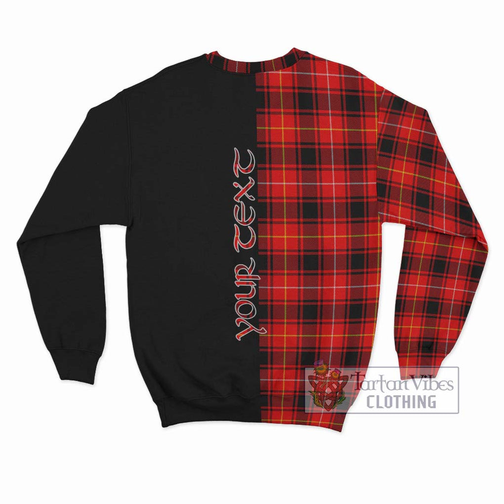 MacIver Modern Tartan Sweatshirt with Family Crest and Half Of Me Style - Tartanvibesclothing Shop