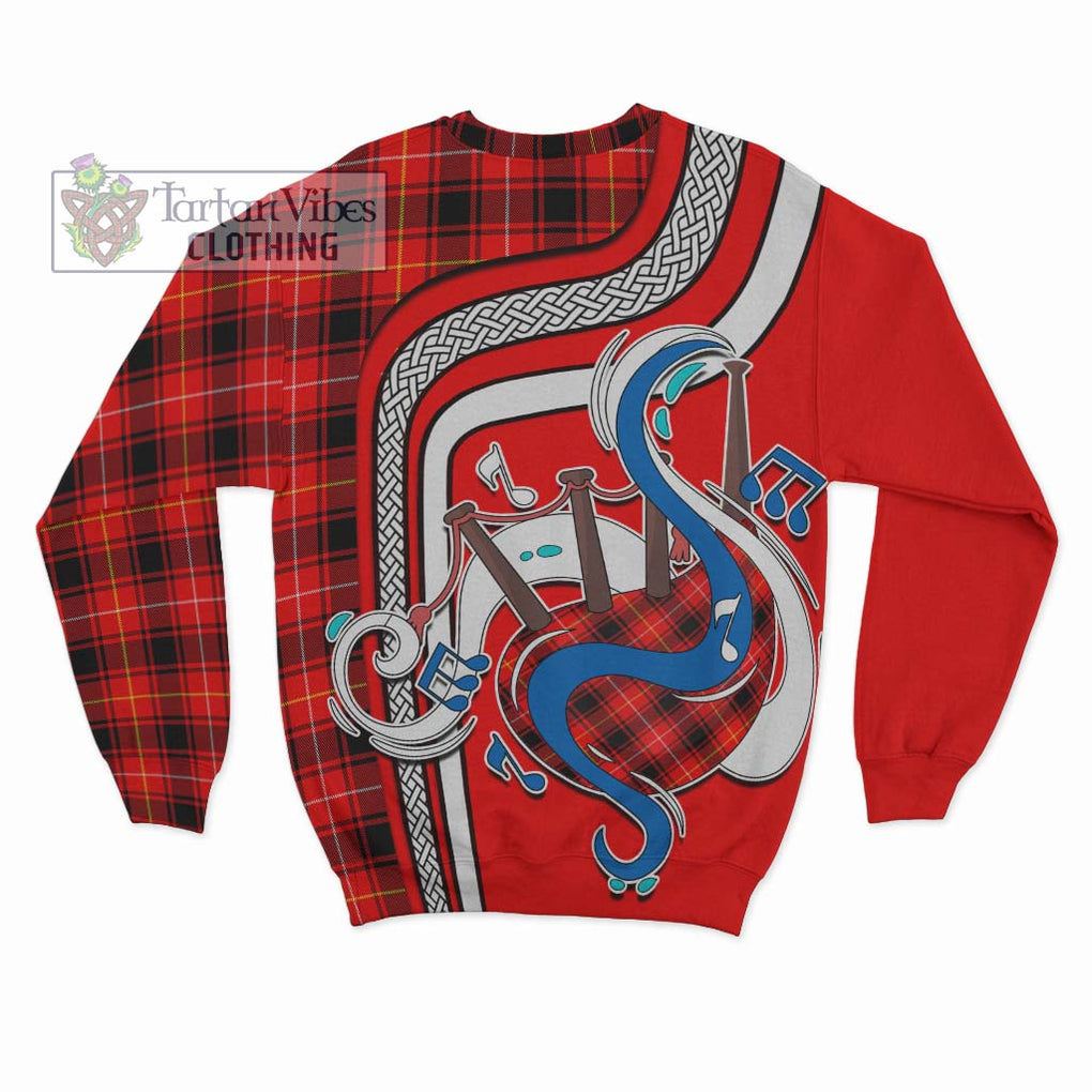 Tartan Vibes Clothing MacIver Modern Tartan Sweatshirt with Epic Bagpipe Style