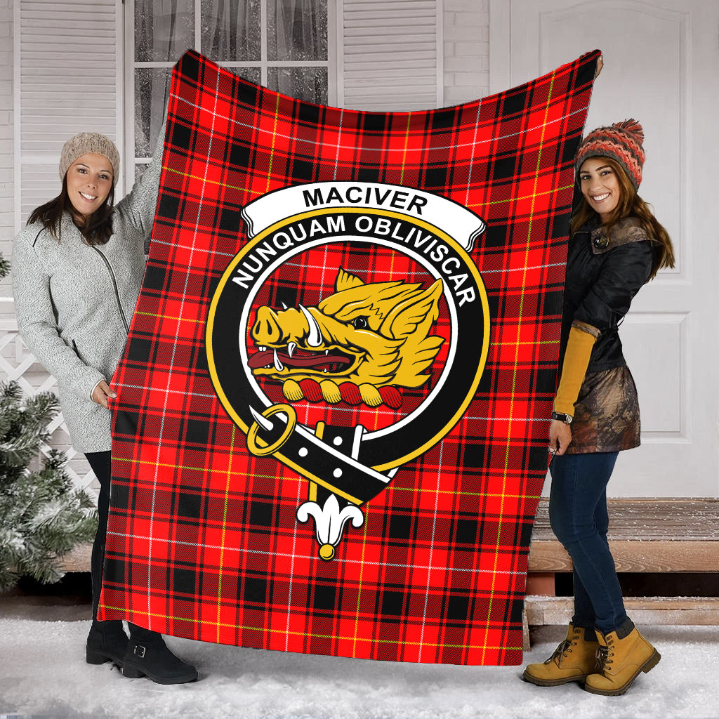 maciver-modern-tartab-blanket-with-family-crest