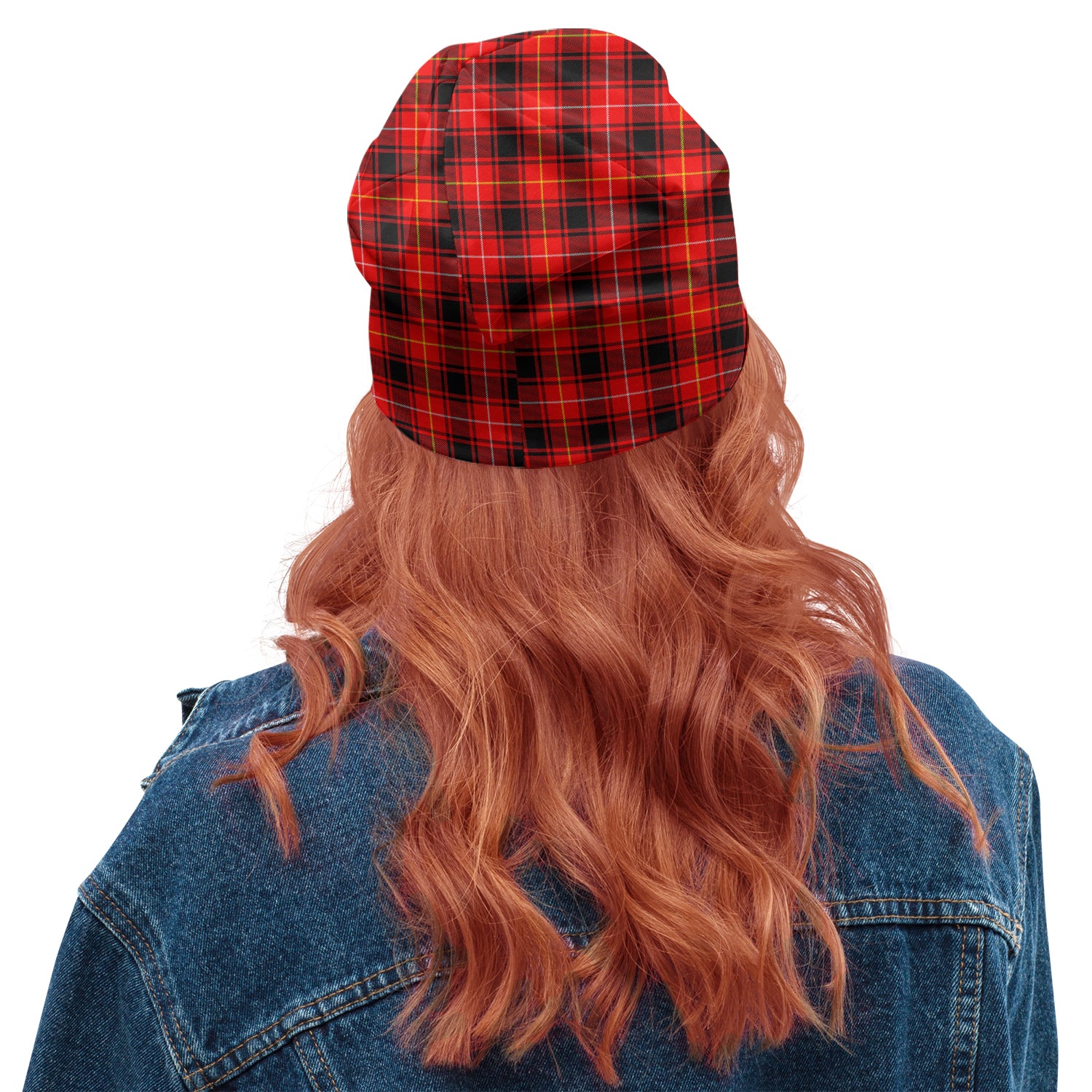 MacIver Modern Tartan Beanies Hat with Family Crest - Tartan Vibes Clothing