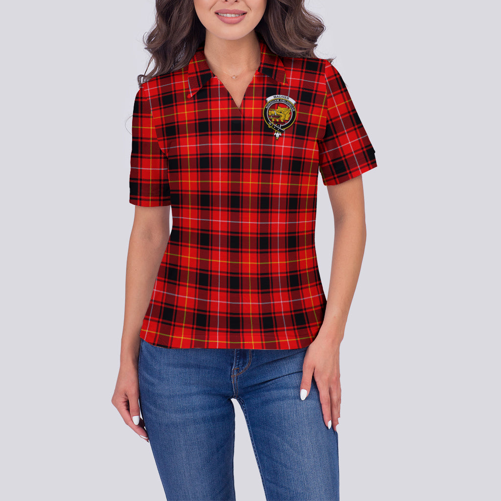 maciver-modern-tartan-polo-shirt-with-family-crest-for-women