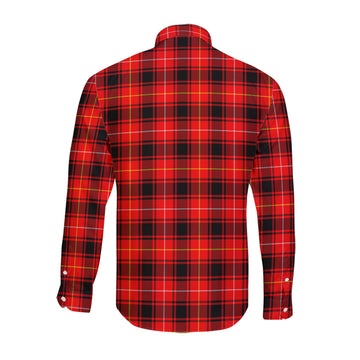 MacIver Modern Tartan Long Sleeve Button Up Shirt with Family Crest