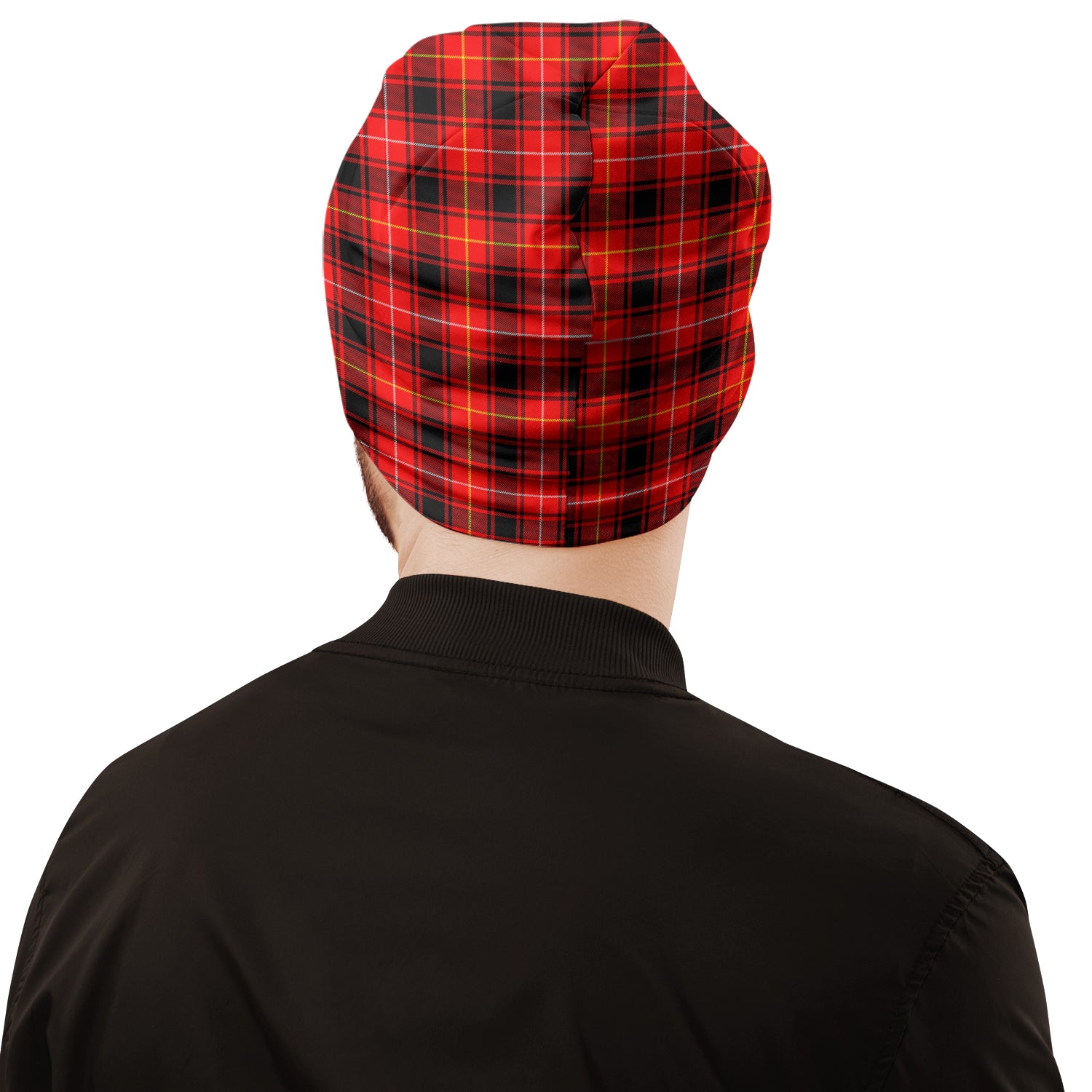 MacIver Modern Tartan Beanies Hat with Family Crest - Tartan Vibes Clothing