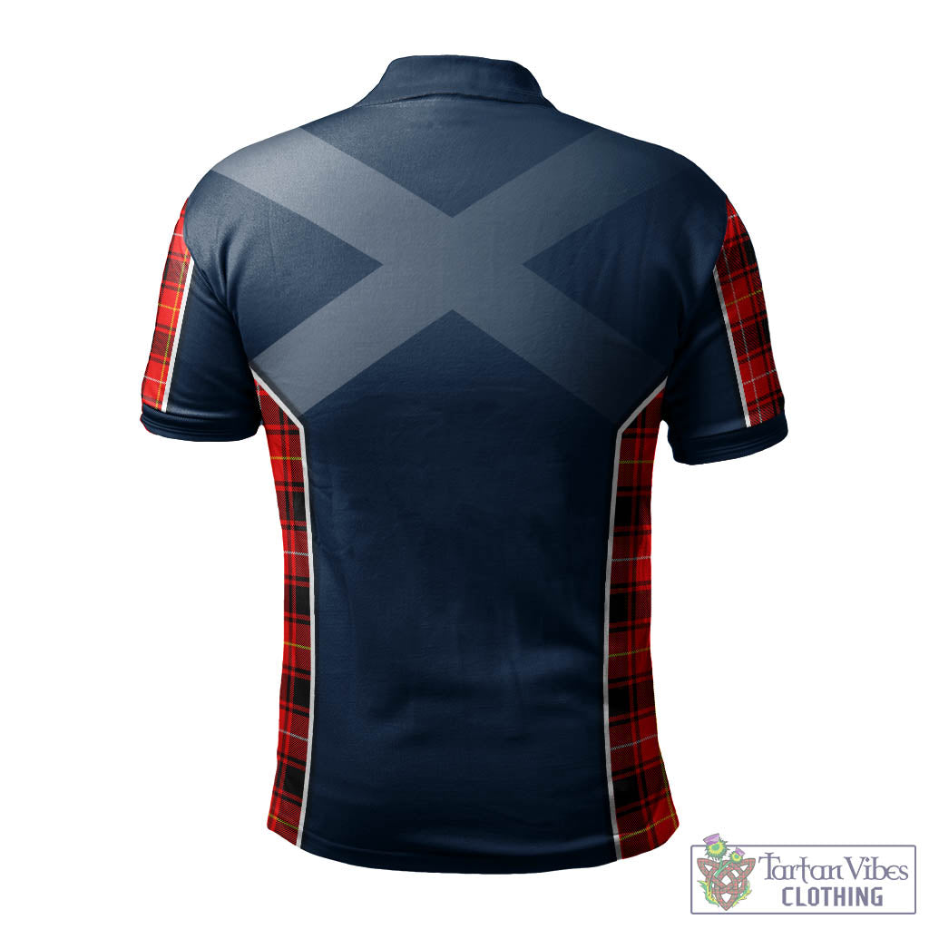 Tartan Vibes Clothing MacIver Modern Tartan Men's Polo Shirt with Family Crest and Scottish Thistle Vibes Sport Style