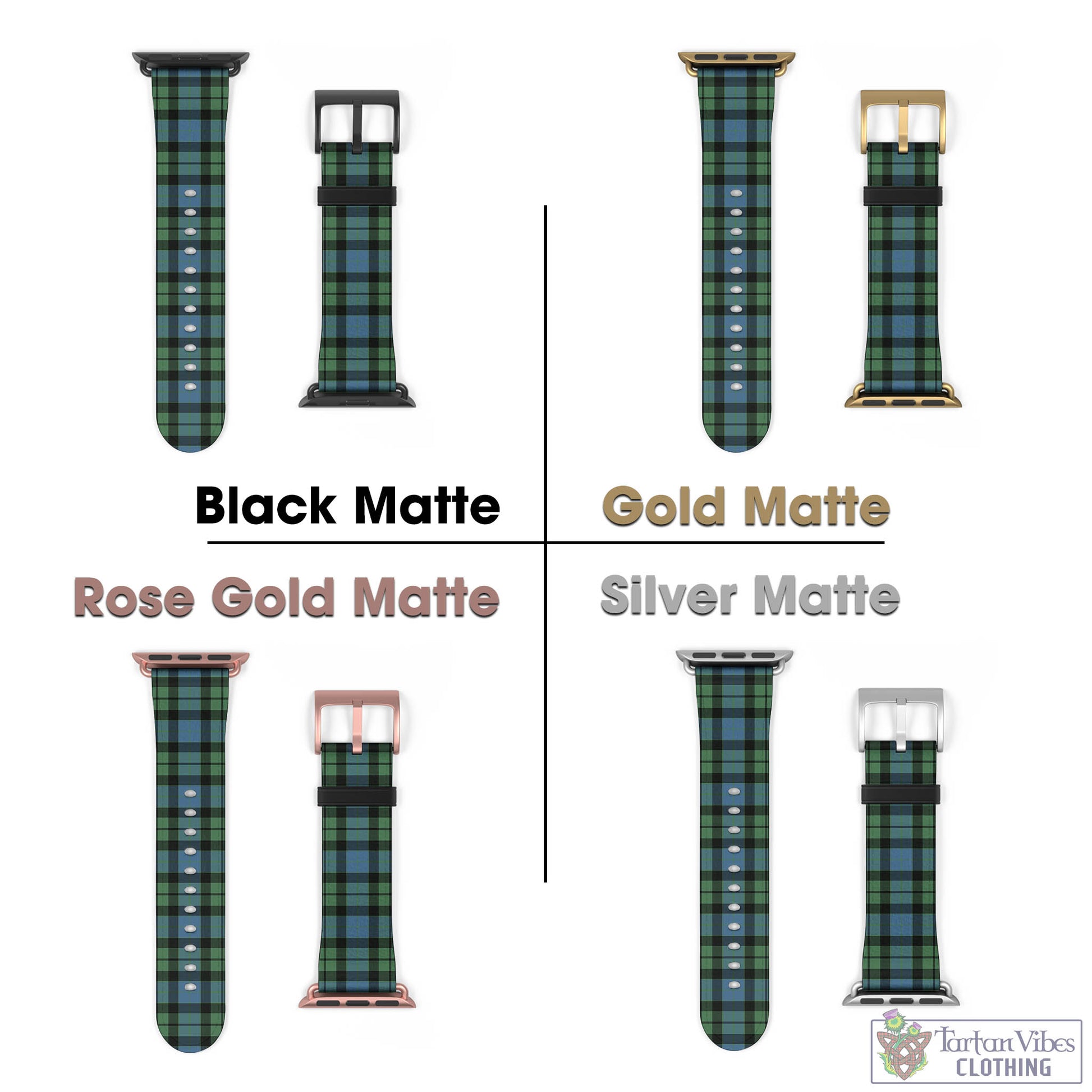 Tartan Vibes Clothing MacKay Ancient Tartan Watch Band