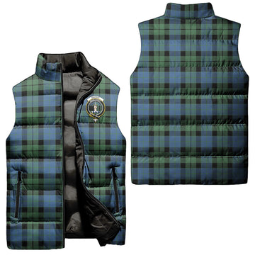 MacKay Ancient Tartan Sleeveless Puffer Jacket with Family Crest