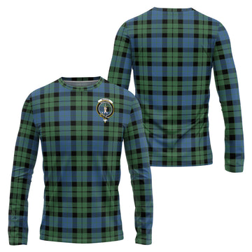 MacKay Ancient Tartan Long Sleeve T-Shirt with Family Crest