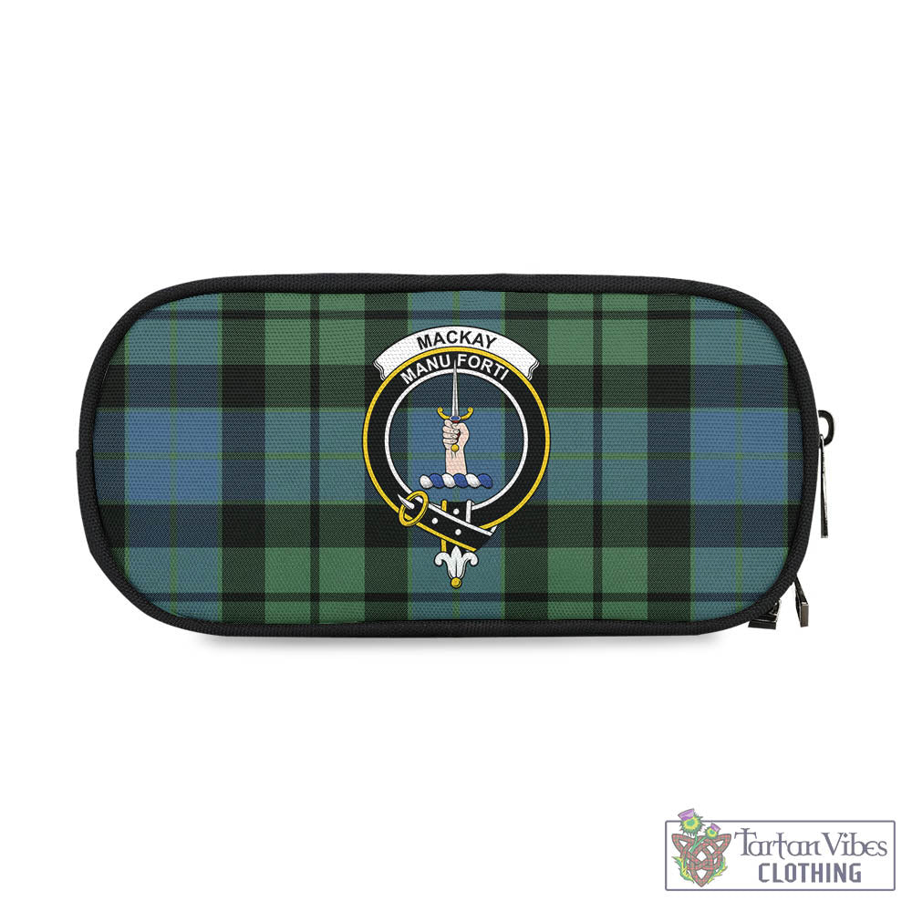 Tartan Vibes Clothing MacKay Ancient Tartan Pen and Pencil Case with Family Crest