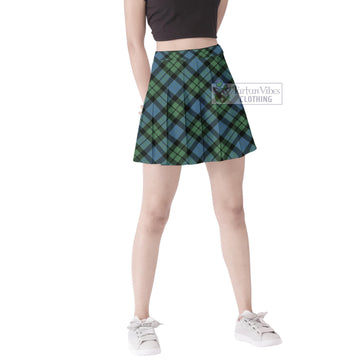 MacKay Ancient Tartan Women's Plated Mini Skirt Cross Style