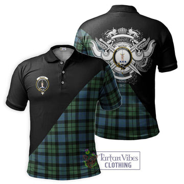 MacKay Ancient Tartan Polo Shirt with Family Crest and Military Logo Style