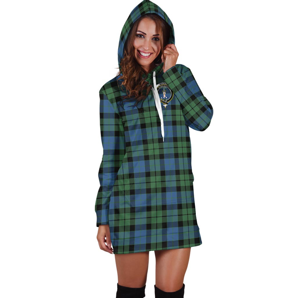 MacKay Ancient Tartan Hoodie Dress with Family Crest - Tartan Vibes Clothing