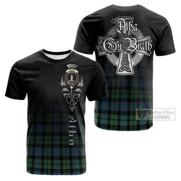 MacKay Ancient Tartan Cotton T-shirt Featuring Alba Gu Brath Family Crest Celtic Inspired