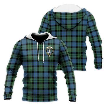 MacKay Ancient Tartan Knitted Hoodie with Family Crest