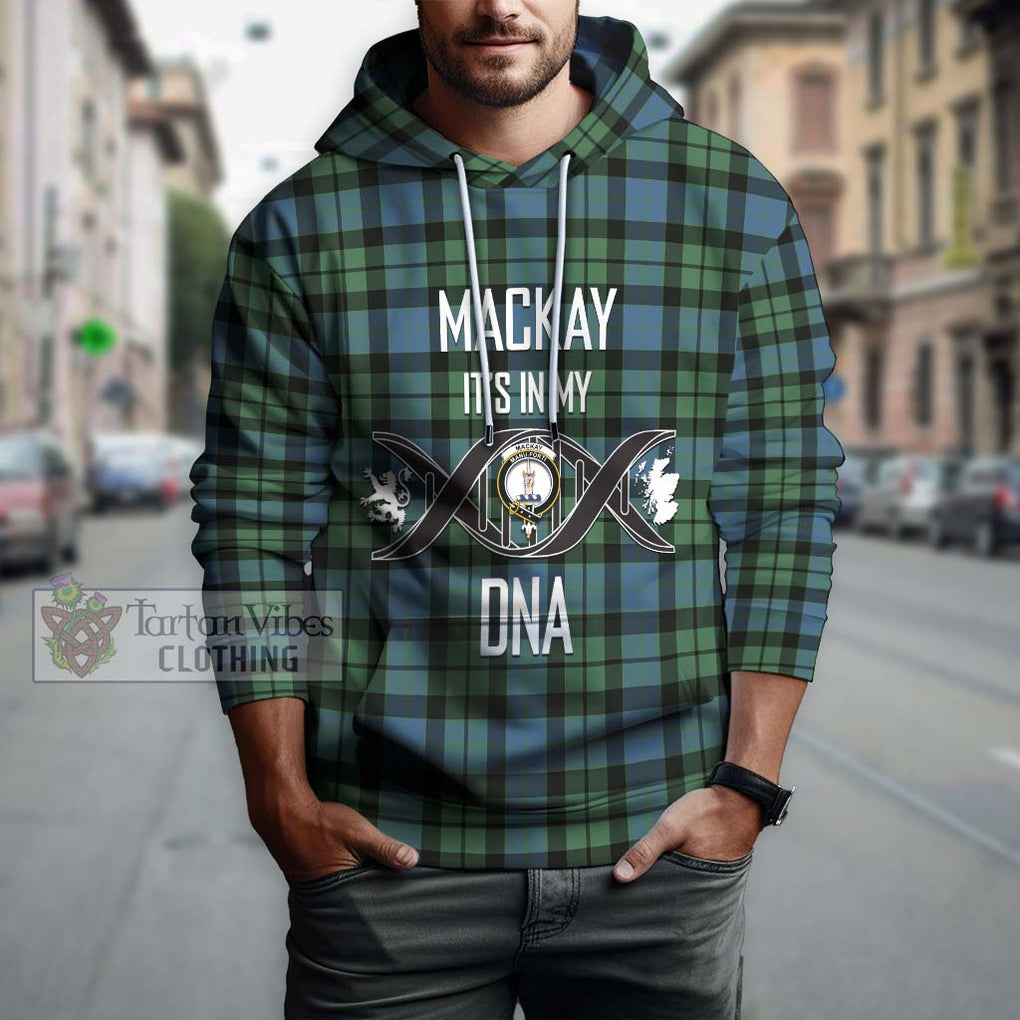 MacKay Ancient Tartan Hoodie with Family Crest DNA In Me Style Pullover Hoodie - Tartanvibesclothing Shop