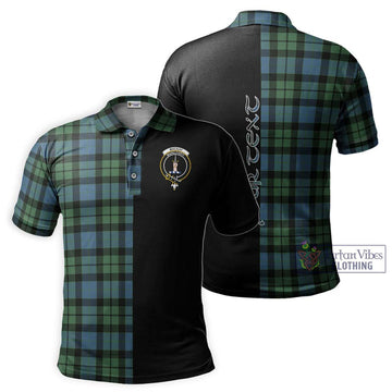 MacKay Ancient Tartan Polo Shirt with Family Crest and Half Of Me Style