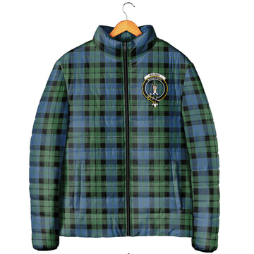 MacKay Ancient Tartan Padded Jacket with Family Crest