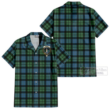 MacKay Ancient Tartan Cotton Hawaiian Shirt with Family Crest