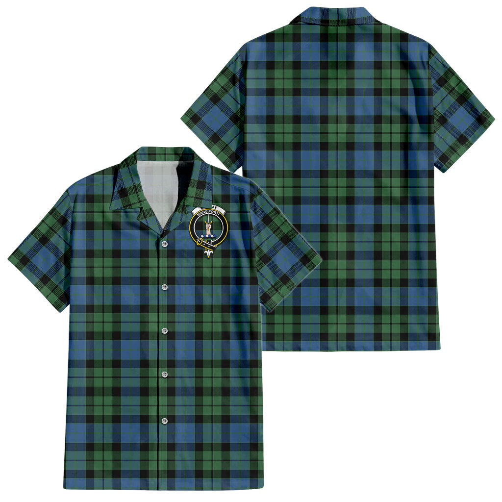 mackay-ancient-tartan-short-sleeve-button-down-shirt-with-family-crest