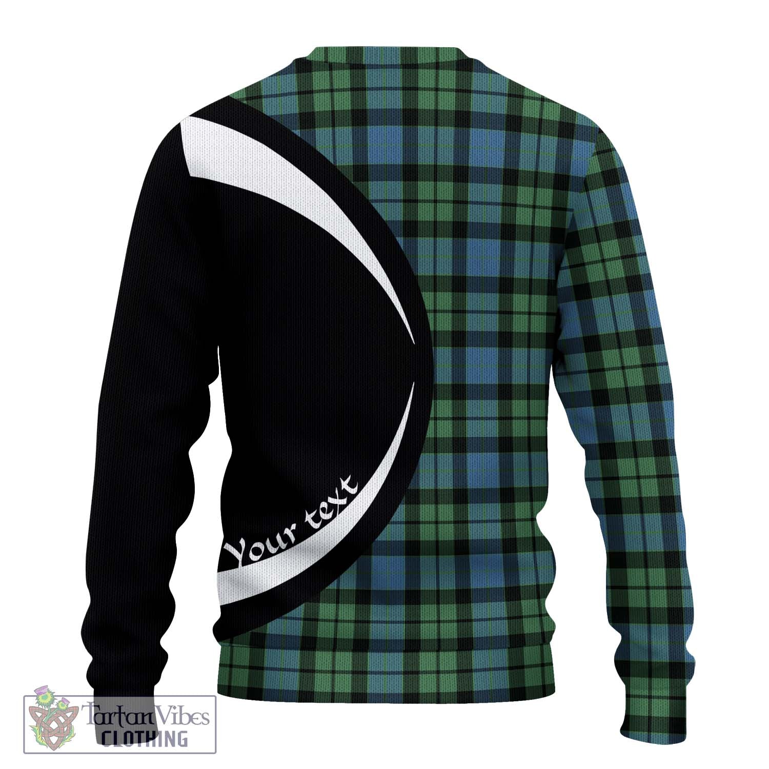 MacKay Ancient Tartan Knitted Sweater with Family Crest Circle Style - Tartan Vibes Clothing