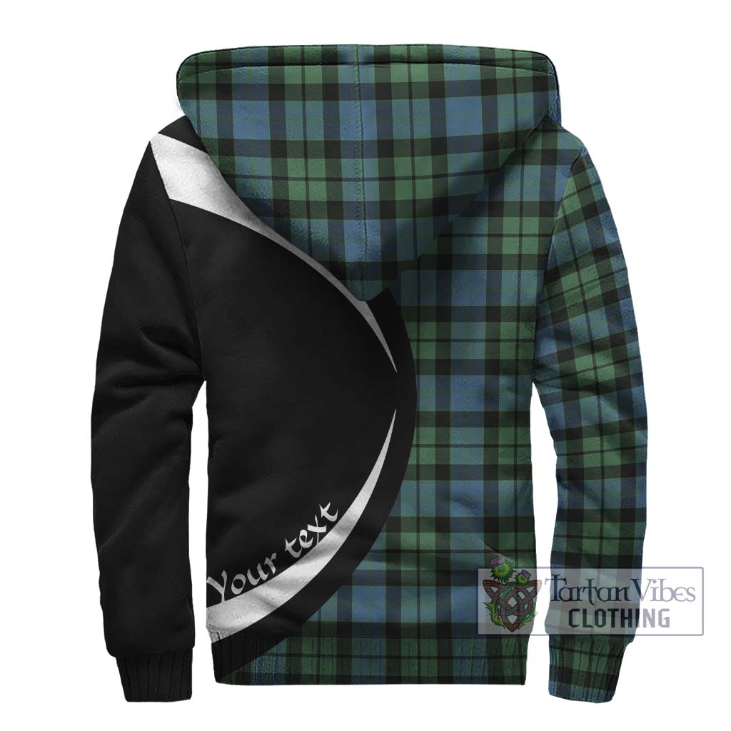 MacKay Ancient Tartan Sherpa Hoodie with Family Crest Circle Style - Tartan Vibes Clothing