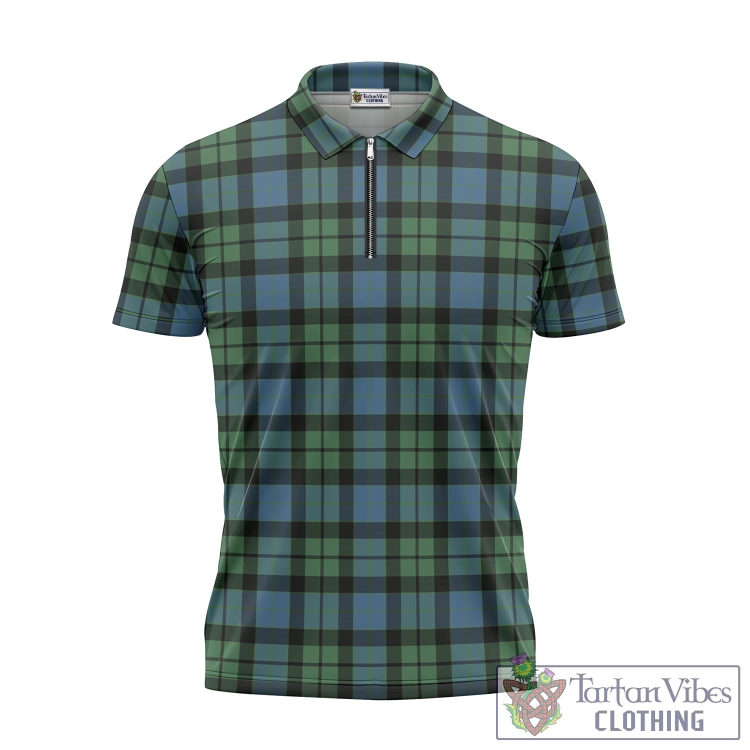 Tartan Vibes Clothing MacKay Ancient Tartan Zipper Polo Shirt