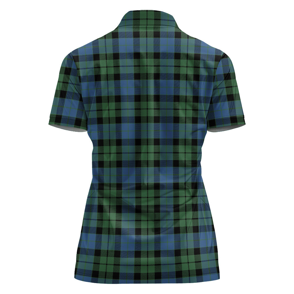 mackay-ancient-tartan-polo-shirt-with-family-crest-for-women