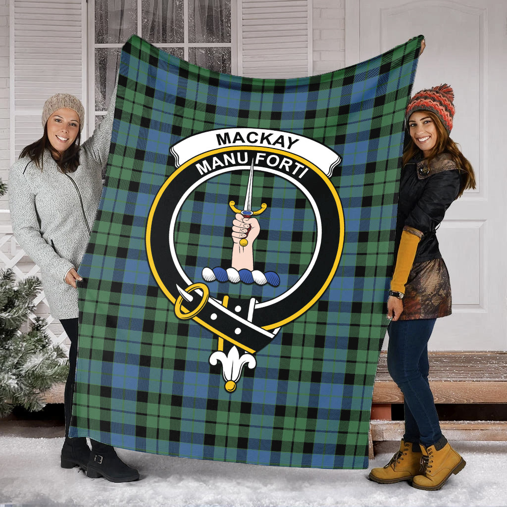 mackay-ancient-tartab-blanket-with-family-crest