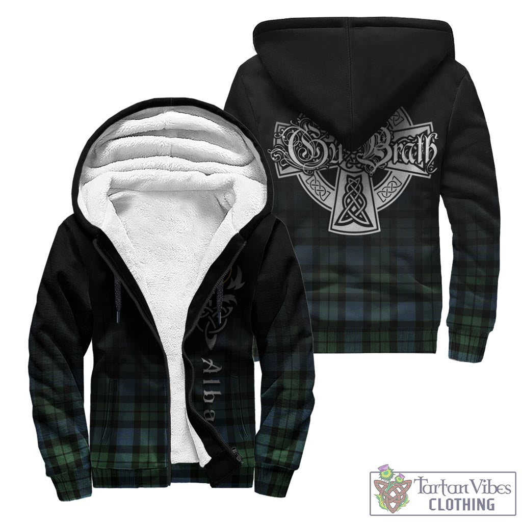 Tartan Vibes Clothing MacKay Ancient Tartan Sherpa Hoodie Featuring Alba Gu Brath Family Crest Celtic Inspired