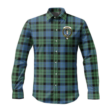 MacKay Ancient Tartan Long Sleeve Button Up Shirt with Family Crest