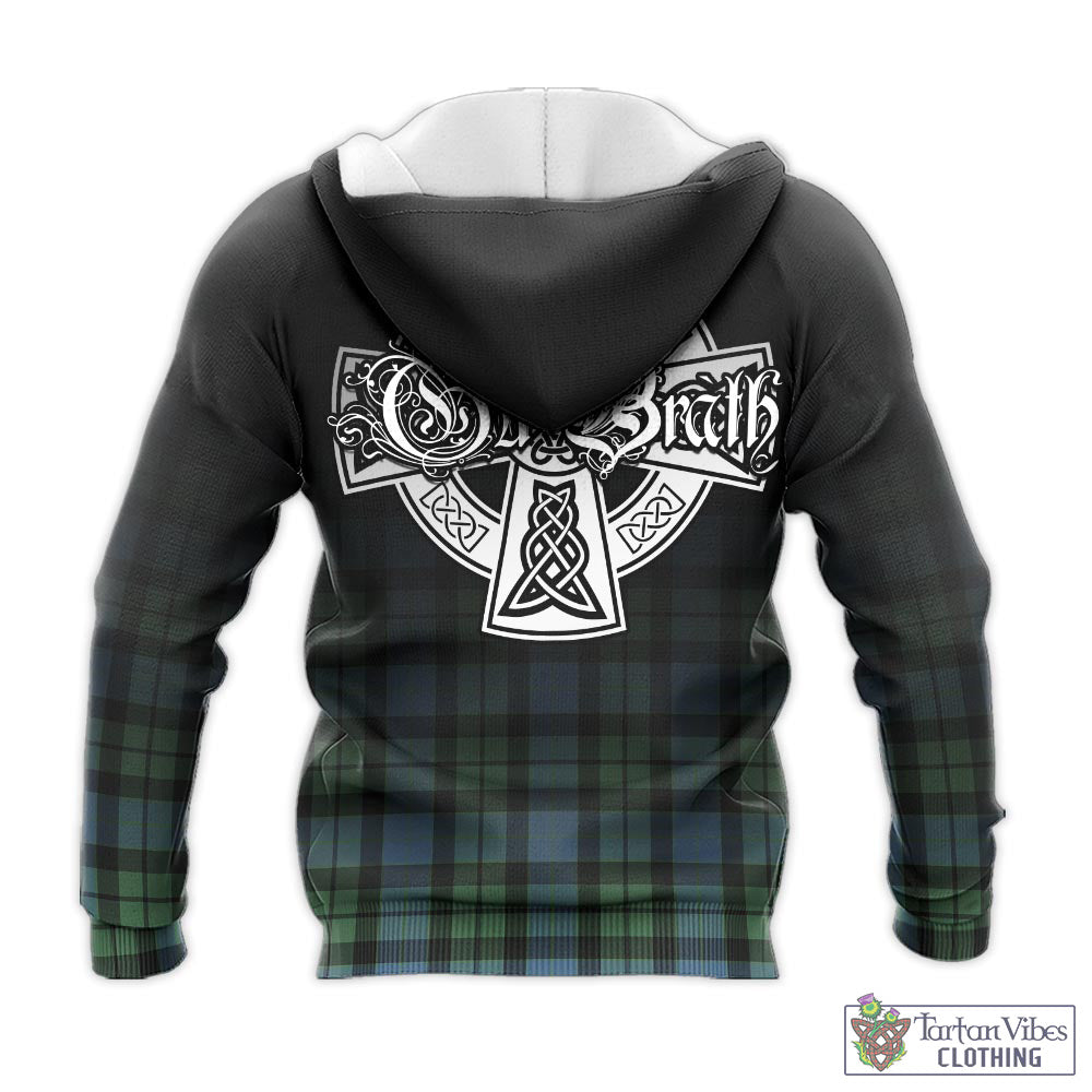 Tartan Vibes Clothing MacKay Ancient Tartan Knitted Hoodie Featuring Alba Gu Brath Family Crest Celtic Inspired