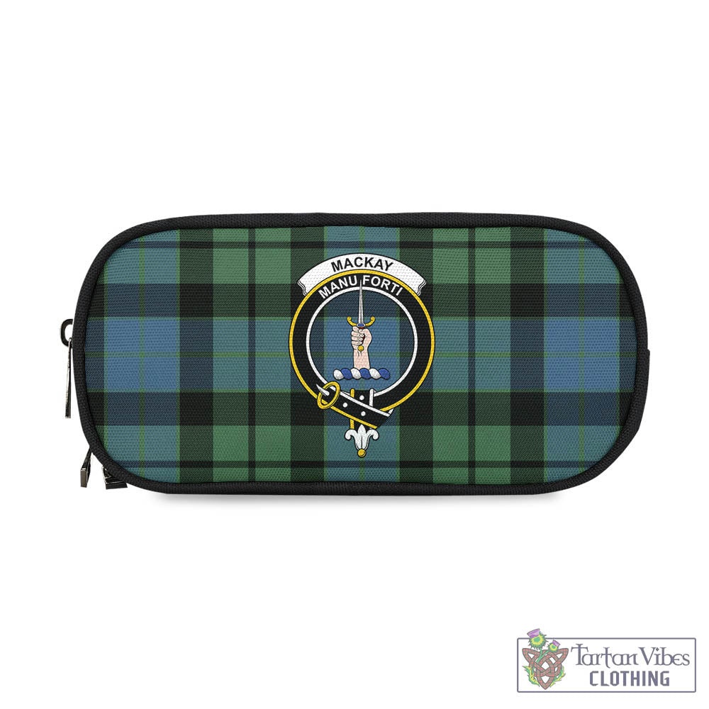 Tartan Vibes Clothing MacKay Ancient Tartan Pen and Pencil Case with Family Crest